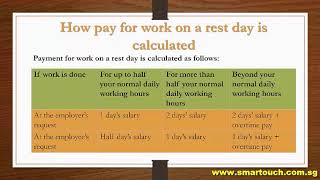 Payroll Singapore : Employment Practice - Rest Days screenshot 5