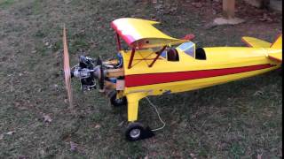 Balsa USA Stearman w/Moki 250 first run up