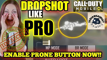 "NEW" HIDDEN SETTING in COD Mobile || Call Of Duty Mobile ||PRONE|| Tips and Tricks || INDIANSAINIK®