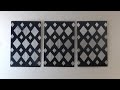DIY: Aluminium Foil Diamonds Canvas Wall Art Decor {MadeByFate} #199