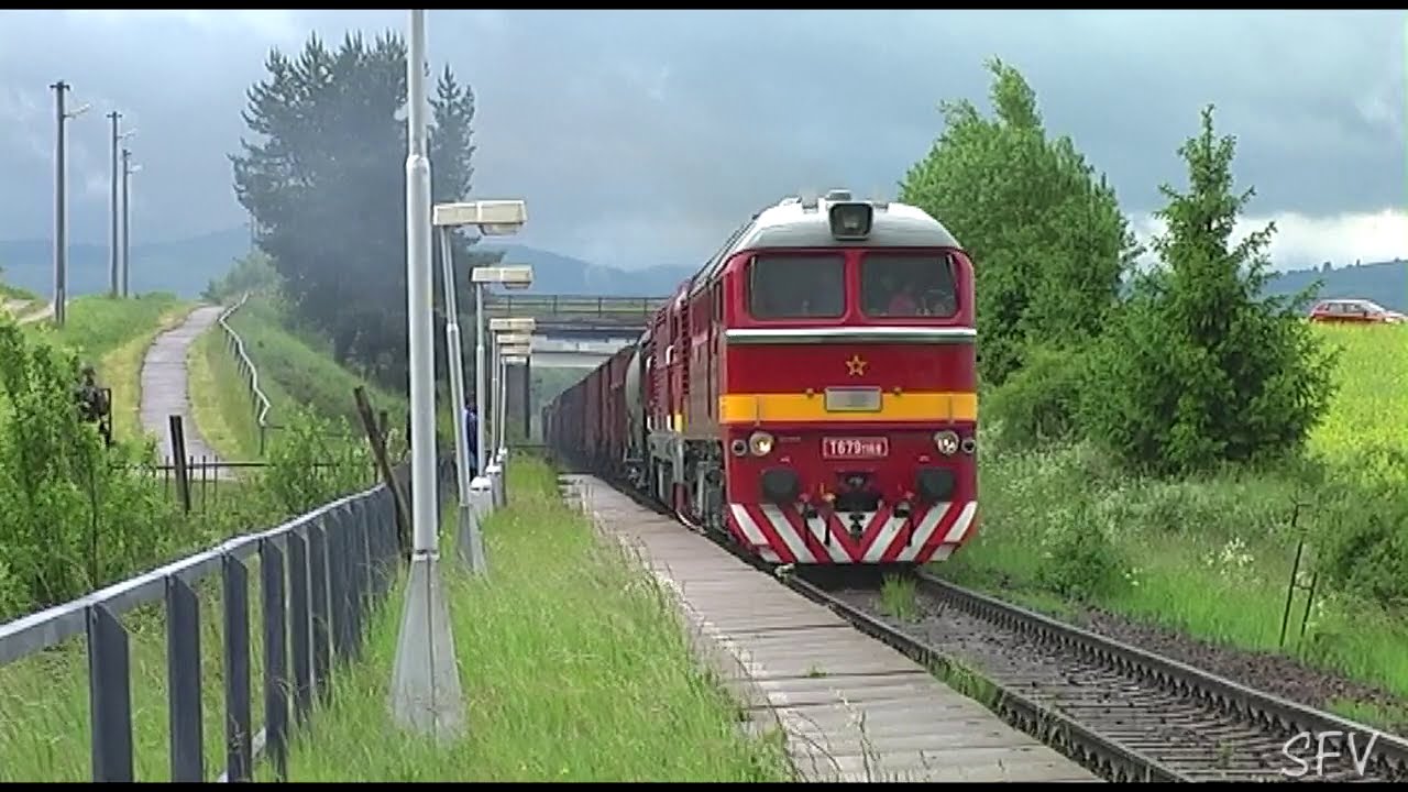 Vlaky Slovensko - T679.1168 a ZSSK 750.300 na požiarnom vlaku 2012