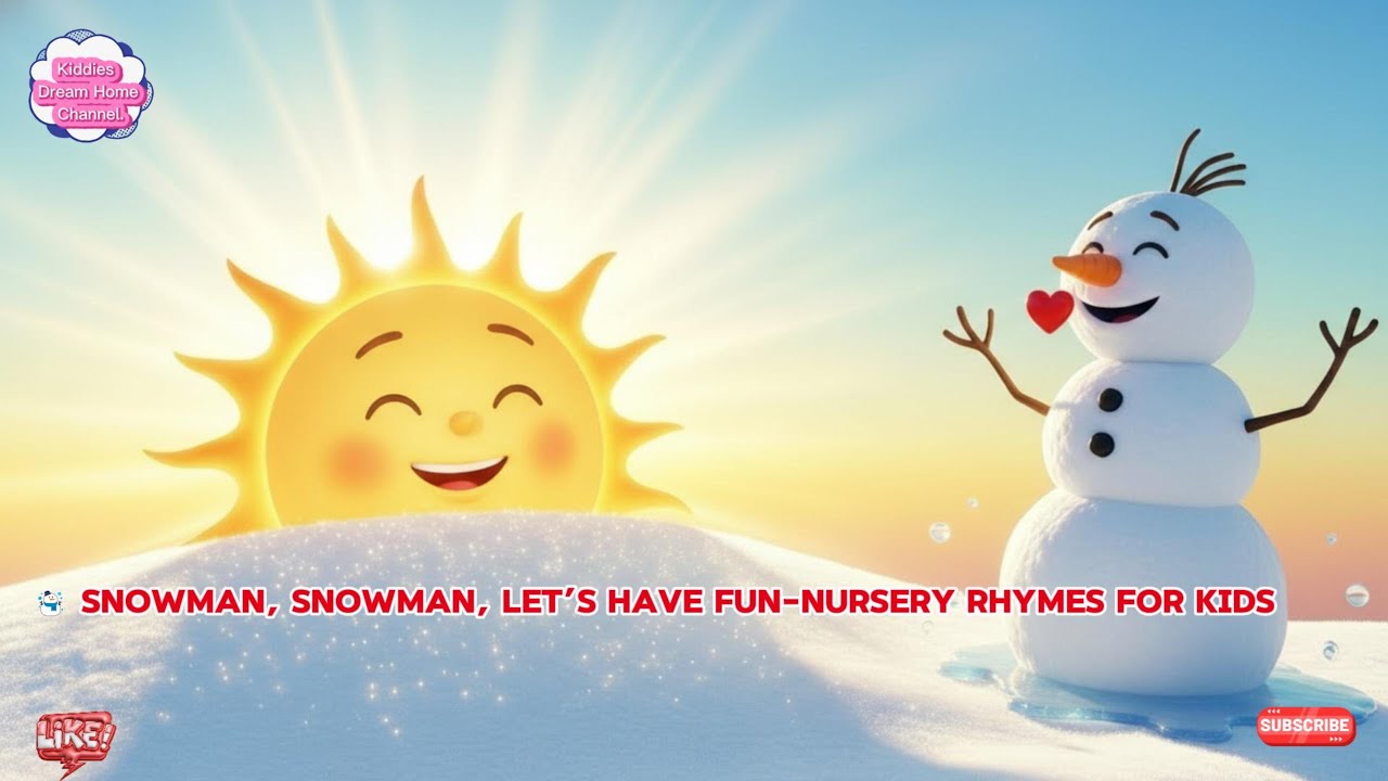 ☃️ Snowman Song -Nursery Rhymes for Kids ️ - YouTube