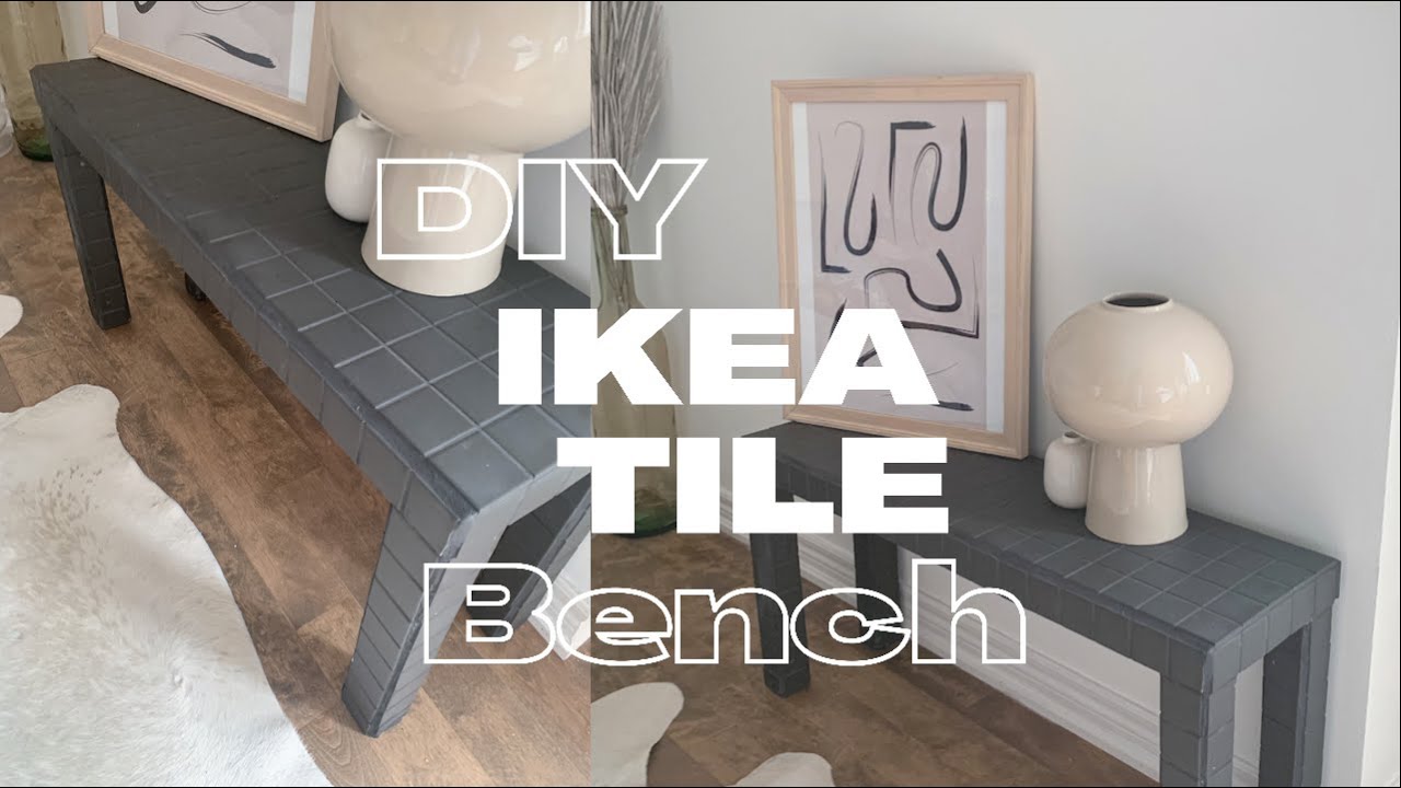 DIY IKEA TILE BENCH TIKTOK Inspired YouTube