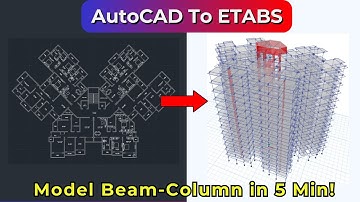 How to Import AutoCAD Plan to ETABS | ETABS Tutorial for Beginners (Fast Beam Column Modeling)#etabs