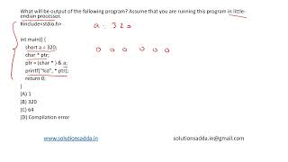 ISRO 2016 | C PROGRAMMING | POINTERS | ISRO TEST SERIES |SOLUTIONS ADDA| EXPLAINED BY ISRO AIR-1