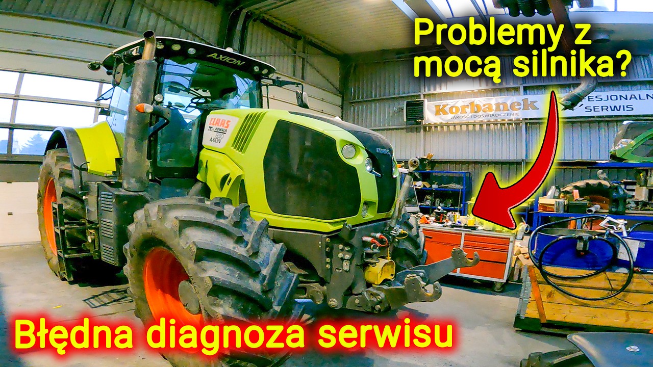 Claas Axion - двигатель теряет мощность, топливо летит не так быстро, как должно👉 винные форсунки?