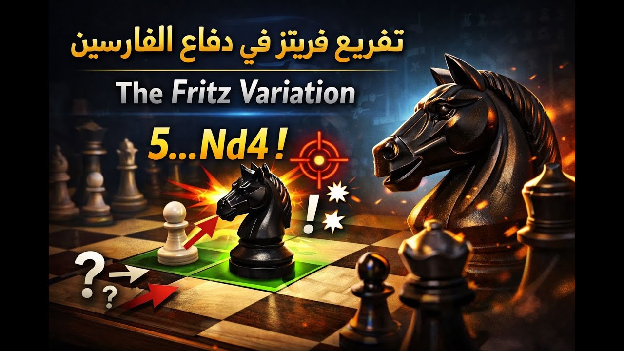 The Fritz Variation 🔥 5…Nd4! أخطر سلاح في Two Knights Defense