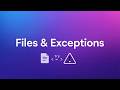 Python - Files and Exceptions (Chap. 10)