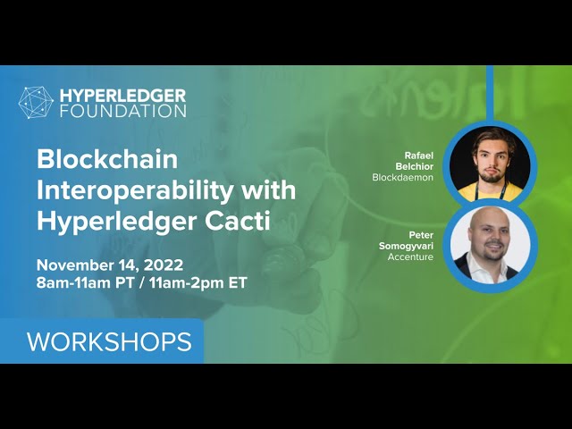 Blockchain Interoperability with Hyperledger Cacti workshop - YouTube