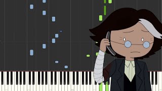 Video thumbnail of "Adventure Time: Fionna and Cake - Part of the Madness (Synthesia Piano Tutorial)"