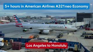 TRIP REPORT | American Airlines (Economy) | Los Angeles (LAX) to Honolulu (HNL) | Airbus A321neo screenshot 3
