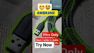 Fast charging cable. | ambrane | #ambrane #fastcharging #Review #shorts #cable #amazon #tech