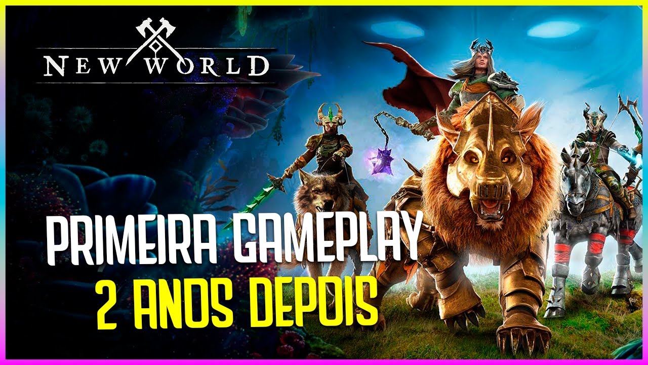 PRIMEIRA GAMEPLAY JOGANDO NEW WORLD 2 ANOS DEPOIS DO LANÇAMENTO!! MELHOROU BASTANTE