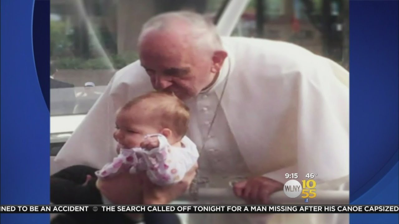 Baby kissed by Pope Francis makes 'miracle' recovery, beats brain tumour