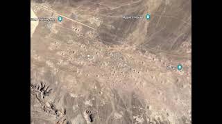 The Nevada Nuclear Test Site on Google Maps.