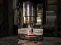 Smashing steel bottle in 100ton hydrolic press 😳🔥#asmr#satisfying#youtubeviral#ytshorts#viral