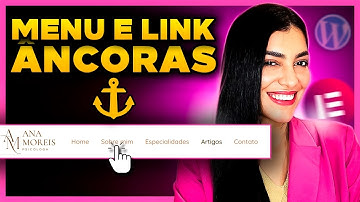 Como Fazer MENU ÂNCORA no Elementor e WordPress [Link ancora e Menu ancora]