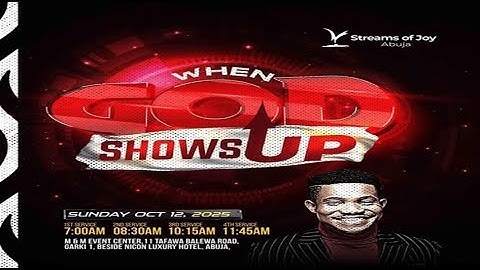 WHEN GOD SHOWS UP [COMMUNION SERVICE] || SUNDAY || 12TH OCTOBER 2025