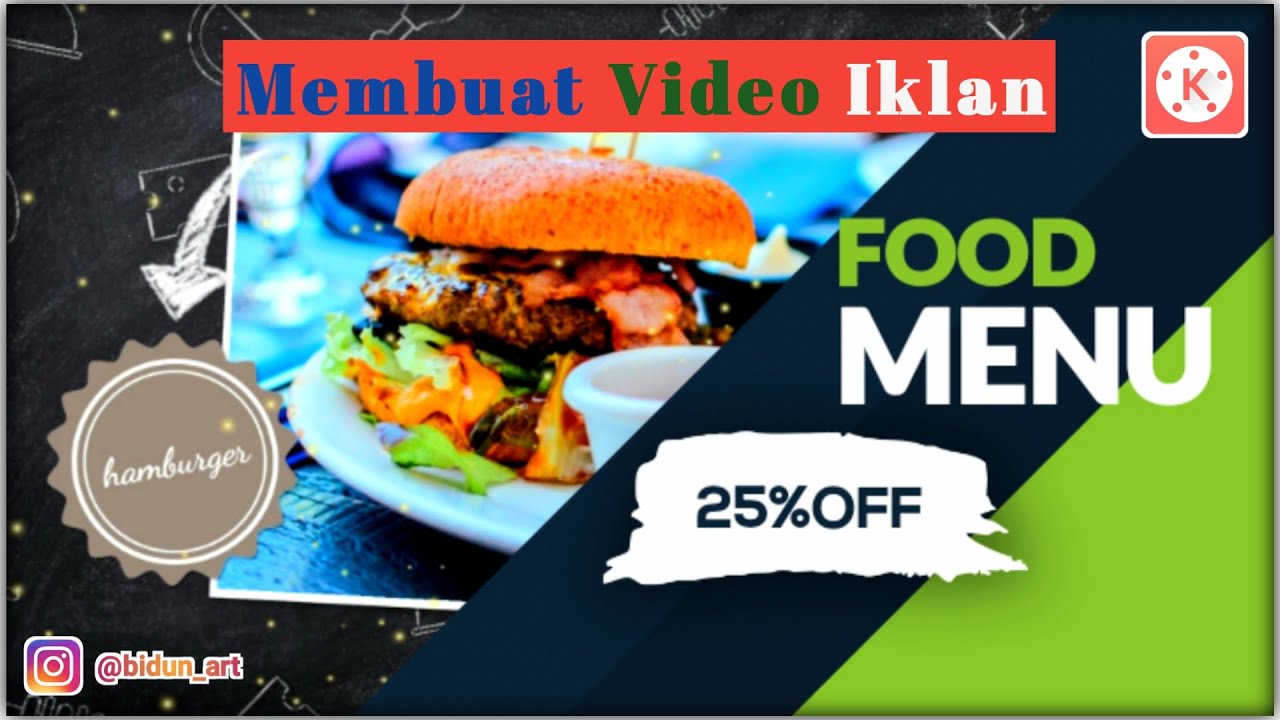 Tutorial cara membuat video iklan BEST FOOD | KINEMASTER 