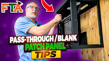 How To Install a Blank Patch Panel | Pass-Through Patch Panel Installation | Patch Panel Termination