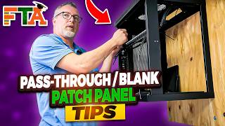 How To Install a Blank Patch Panel | PassThrough Patch Panel Installation | Patch Panel Termination