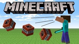 Minecraft PE - How To Throw TNT With Commands!