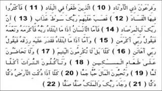 القارئ الزين محمد أحمد سورة الفجر