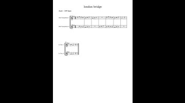 London bridge made with musescore (music sheet)