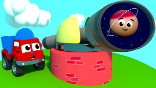 FRIENDS ON WHEELS EP 45 - THE MIGHTY MACHINES ARE BUILDING A TELESCOPE by Smart Baby Songs 552,997 views 4 years ago 2 minutes, 53 seconds