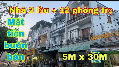 @Bán nhà 2 lầu mặt tiền kinh doanh và 12 phòng trọ cho thuê tại TP thuận an bình dương. Dt: 5M x 30M