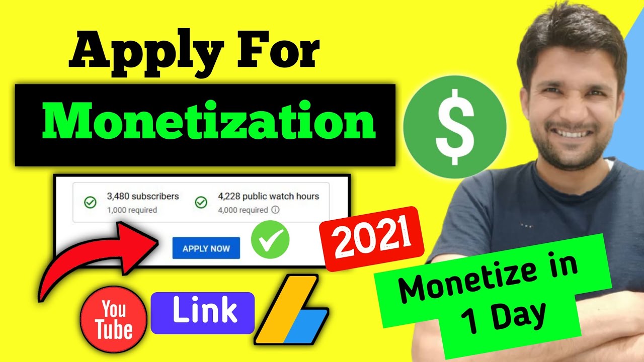 🔥Monetize in 1 Day | How to Apply for Monetization in 2021 | How To ...