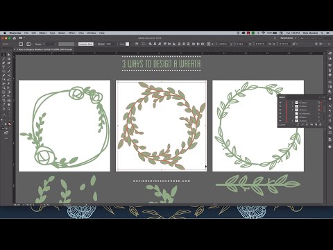 Video: How To Create A Wreath In Adobe Illustrator