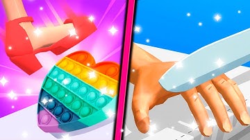 ASMR Slicing Vs ASMR Tippy Toe All Levels Android iOS Gameplay Walkthrough 4K Nr 47