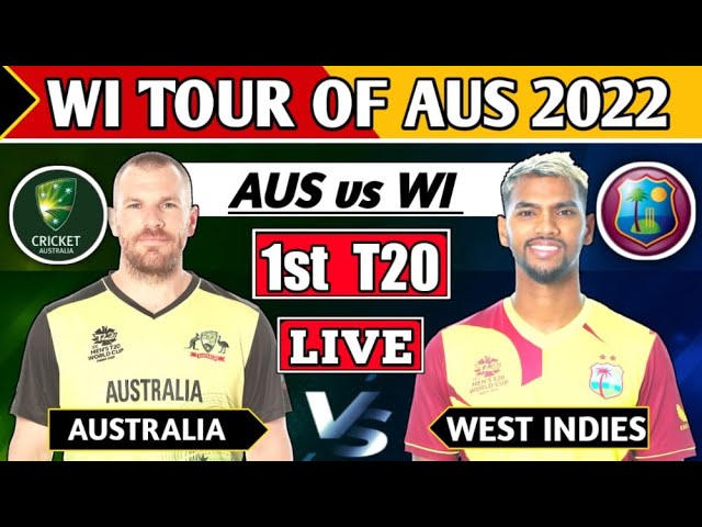 AUSTRALIA vs WEST INDIES 1st T20 MATCH LIVE COMMENTARY | AUS vs WI 1st T20 LIVE | CRICTALES