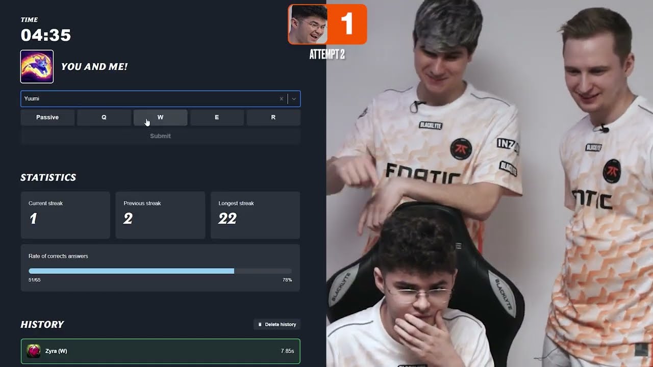 FNATIC test their SPELL KNOWLEDGE