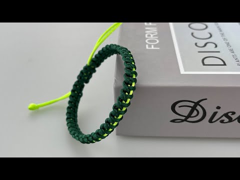 DIY Macrame Bracelet Square Knot | Macrame Bracelets Tutorial For Beginners【A005】