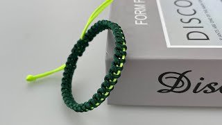 DIY Macrame Bracelet Square Knot | Macrame Bracelets Tutorial For Beginners【A005】