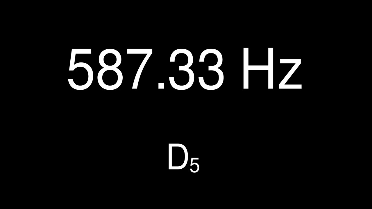 Sine Wave D 5 - 587.33 Hz for 60 minutes - Test Tone - YouTube