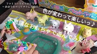 【おもちゃ】「かえちゃOh!! まほうのペットやさん」で娘と楽しく遊んでみた♫お湯と氷水で色が変わって不思議で楽しい！お風呂でも遊べて便利！【玩具 魔法のおもちゃシリーズ】ファミリーライフ