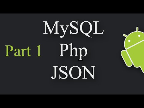 Insert Data Into a Database using Android, PHP, MySQL, JSON Part 1/2