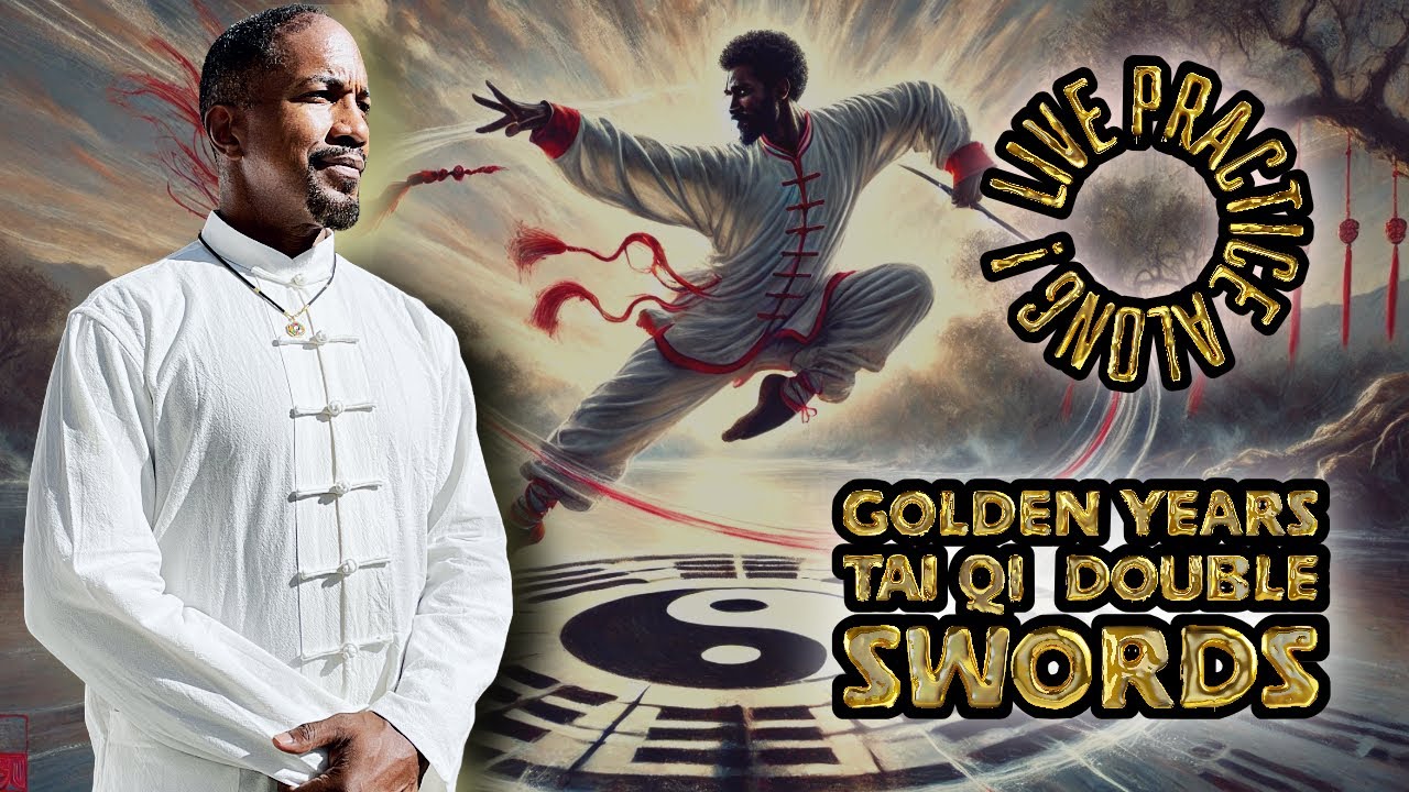 PRACTICE WITH ME ! ⚔️ KHONSURA'S  Wu Style Tai Chi Double Sword Form