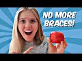 Eating Things I Couldn't With Braces || Bye Bye Braces! || Nessa Grace