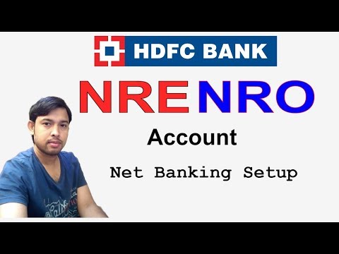 How to setup net banking login in NRE HDFC bank account