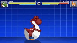Mugen Vore Red Yoshi Vs Tails Doll