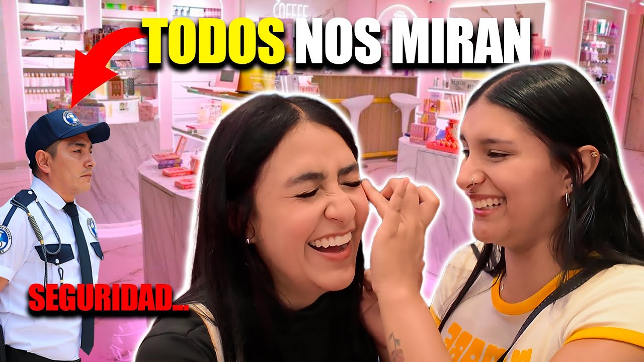 NOS MAQUILLAMOS CON PROBADORES  *pasamos mucha vergüenza*