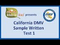 💙 California DMV Sample Knowledge Test Questions 💙 Real Exam Questions 💙 Blue Series Permit Test #1