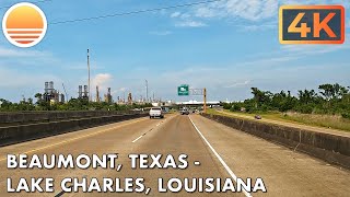 Beaumont, Texas to Lake Charles, Louisiana! Drive with me!