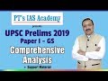 UPSC CSE - Prelims - Paper I (GS) - 2019 - full analysis - PT's IAS Academy | Sandeep Manudhane