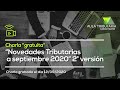 “Novedades Tributarias a septiembre 2020” 2° versión