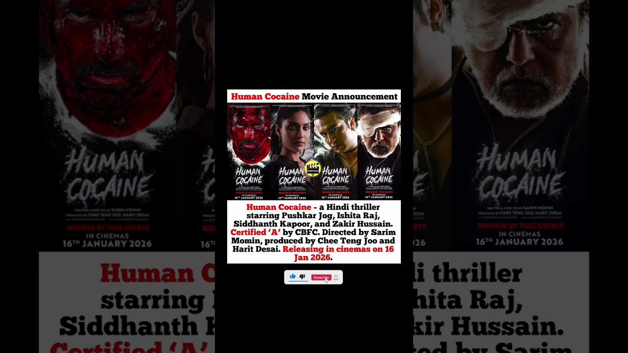 Human Cocaine Movie Announcement 🔥💥 